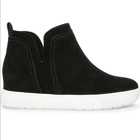 Steven Barker high top suede high top sneakers size 6,5 in black new in box - Picture 4 of 13